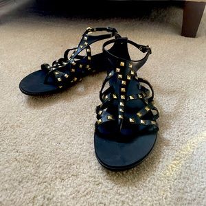 Zara basics studded sandals